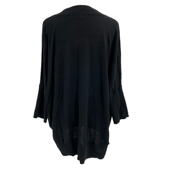Anthropologie 100% Merino Wool Relaxed Boxy Pullover Sweater Black size Small - Picture 5 of 7